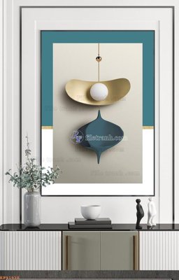 File tranh gốc File tranh hiện đại pha lê gương KF91928 (bản quyền) độc đáo