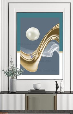 File ảnh File tranh hiện đại pha lê gương KF91929 (gốc) in biển hiệu