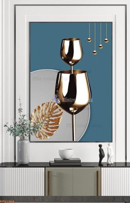 File in ấn chuyên nghiệp File tranh hiện đại pha lê gương KF91964 (file gốc)