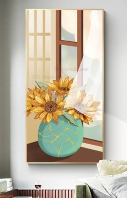 File gốc File tranh hiện đại pha lê gương KF91971 (ảnh chi tiết) để in ấn