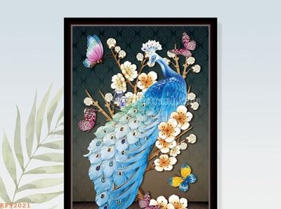 File tranh trang trí File tranh hiện đại pha lê gương KF92021 (tải file gốc)