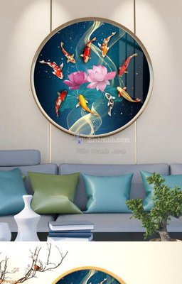 File gốc File tranh hiện đại pha lê gương KF92036 (trang trí) phòng làm việc