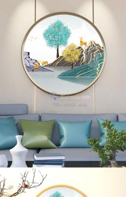 File in trần File tranh hiện đại pha lê gương KF92063 (bản gốc) trời sao