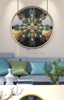 File ảnh File tranh hiện đại pha lê gương KF92104 (gốc) in quảng cáo ngoài trời