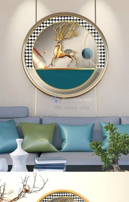 File gốc File tranh hiện đại pha lê gương KF92108 (dành cho trang trí nội thất)