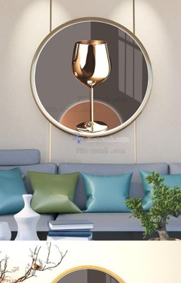 Tải file gốc in lụa File tranh hiện đại pha lê gương KF92124 siêu nét