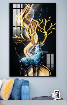 File gốc File tranh hiện đại pha lê gương KF92181 cho in ấn và thiết kế