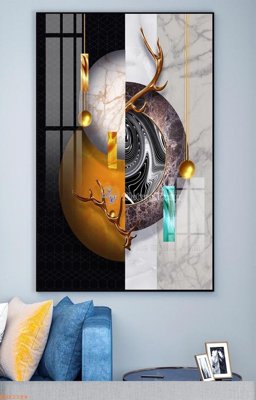 File in ấn File tranh hiện đại pha lê gương KF92184 (bản gốc) sắc nét