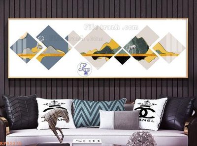 File tranh File tranh hiện đại pha lê gương KF92278 (ảnh gốc) in trần 3D