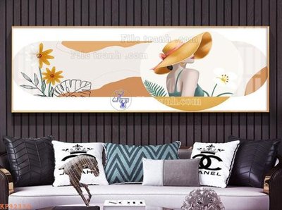 File tranh File tranh hiện đại pha lê gương KF92334 (bản gốc) in canvas