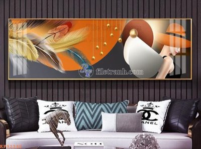 File gốc File tranh hiện đại pha lê gương KF92348 (in lụa) tranh thuận buồm