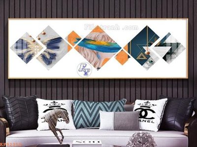 File tranh File tranh hiện đại pha lê gương KF92354 (bản gốc) treo tường