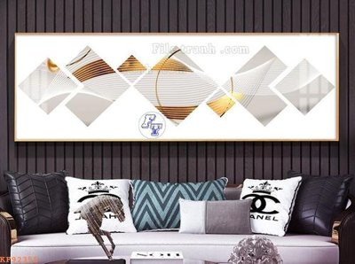 File in ấn File tranh hiện đại pha lê gương KF92355 (bản gốc) chất lượng cao