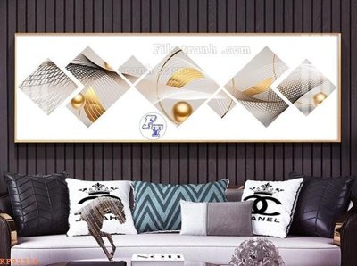 File tranh trang trí File tranh hiện đại pha lê gương KF92356 (tải file gốc)