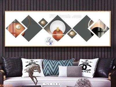 File gốc File tranh hiện đại pha lê gương KF92406 (in lụa) chi tiết cao