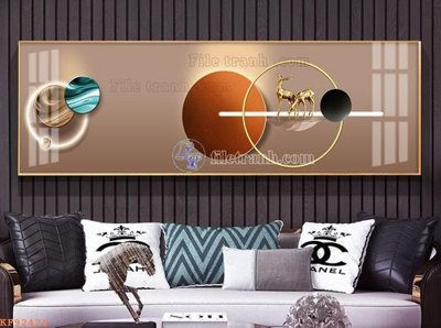 File gốc File tranh hiện đại pha lê gương KF92424 (in tráng gương) nghệ thuật