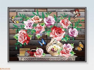 File gốc File tranh hiện đại pha lê gương KF92500 (thiết kế) cho in ấn