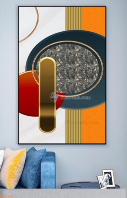 File PSD File tranh hiện đại pha lê gương KF92507 (bản gốc) dễ dàng edit