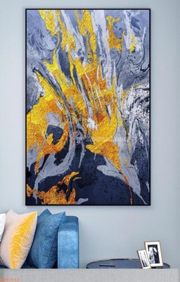 File tranh File tranh hiện đại pha lê gương KF92512 (bản gốc) treo phòng ăn