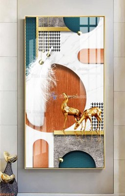 File gốc File tranh hiện đại pha lê gương KF92519 (chủ đề hiện đại) trang trí