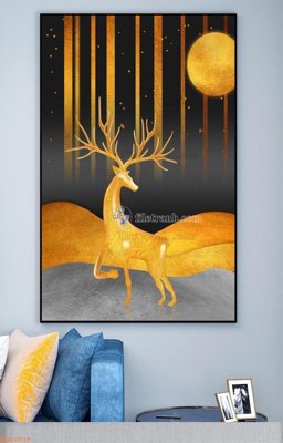 File tranh File tranh hiện đại pha lê gương KF92539 (gốc) chủ đề trẻ em