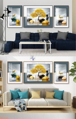 Tải file File tranh hiện đại pha lê gương KF92565 (gốc) chủ đề tâm linh