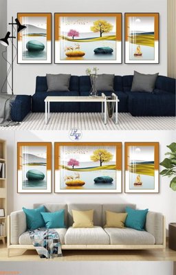 Ảnh mô tả file gốc in mica File tranh hiện đại pha lê gương KF92569