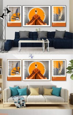 File gốc File tranh hiện đại pha lê gương KF92633 (in mica) trang trí