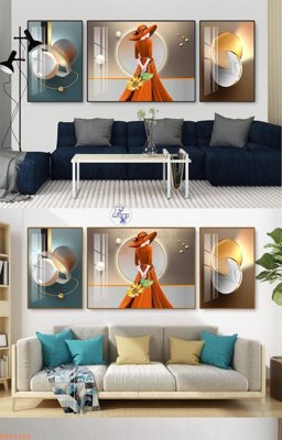 File gốc File tranh hiện đại pha lê gương KF92648 (dành cho trang trí nội thất)