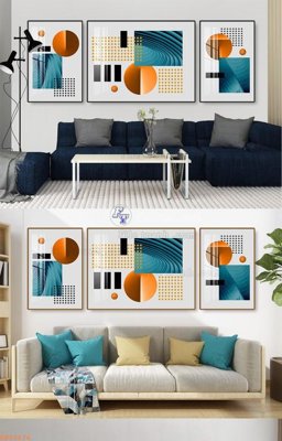 Download file gốc File tranh hiện đại pha lê gương KF92676 (in lụa) tranh 3D