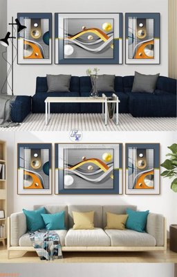 File tranh File tranh hiện đại pha lê gương KF92697 (bản gốc) treo tường