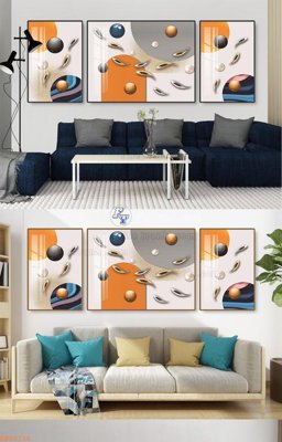 File in trần File tranh hiện đại pha lê gương KF92715 (bản gốc) mây trời