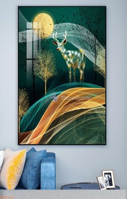 Ảnh gốc File tranh hiện đại pha lê gương KF92762 (nét căng) in mica