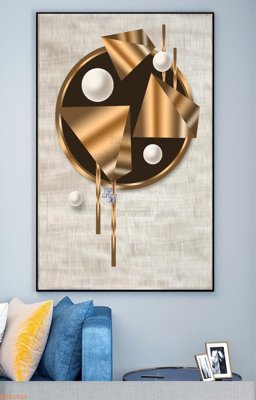 File gốc File tranh hiện đại pha lê gương KF92822 (in lụa) tranh mã đáo