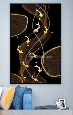 Tải file File tranh hiện đại pha lê gương KF92839 (gốc) làm file in ấn