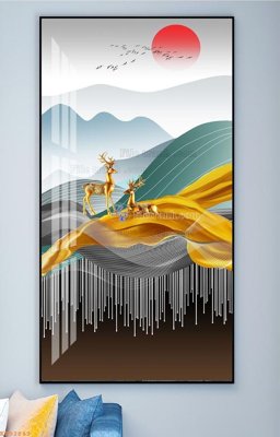 Tải file File tranh hiện đại pha lê gương KF92843 (gốc) làm tranh trang trí