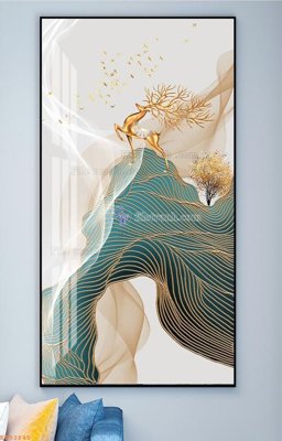 File tranh File tranh hiện đại pha lê gương KF92845 (ảnh gốc) chi tiết rõ ràng