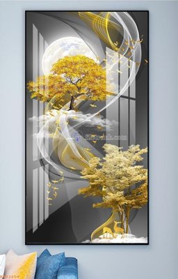 Chi tiết file tranh tráng gương File tranh hiện đại pha lê gương KF92859 (ảnh gốc)