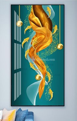 File in mica File tranh hiện đại pha lê gương KF92862 (bản gốc) siêu trong