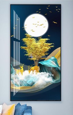 File in trần File tranh hiện đại pha lê gương KF92911 (bản gốc) 5D