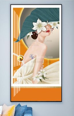 Tải về hình ảnh gốc File tranh hiện đại pha lê gương KF92943 sắc nét