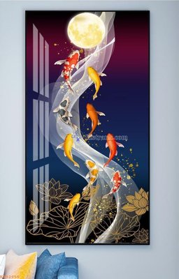 File ảnh File tranh hiện đại pha lê gương KF92955 (gốc) in poster