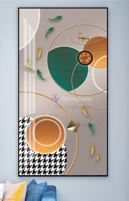 File gốc File tranh hiện đại pha lê gương KF92967 (in ấn) không giới hạn