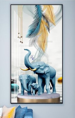 File tranh gốc File tranh hiện đại pha lê gương KF93012 (bản quyền) file PSD