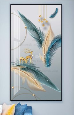 Tải file File tranh hiện đại pha lê gương KF93014 (gốc) chủ đề tâm linh