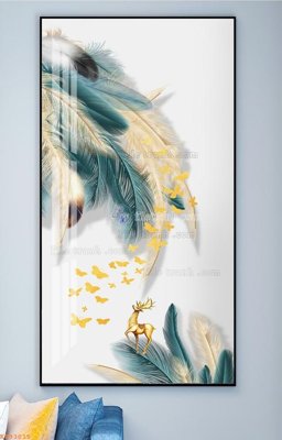 File in ấn File tranh hiện đại pha lê gương KF93015 (bản gốc) cao cấp