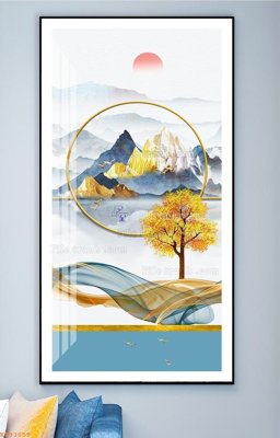 File tranh File tranh hiện đại pha lê gương KF93059 (gốc) chủ đề tĩnh vật