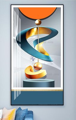 File gốc File tranh hiện đại pha lê gương KF93068 (trang trí) phòng ngủ