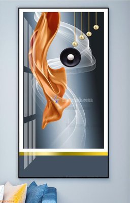 Tải file File tranh hiện đại pha lê gương KF93084 (gốc) chủ đề hoa sen