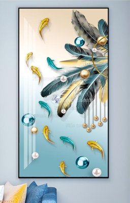 File gốc File tranh hiện đại pha lê gương KF93131 (trang trí) phòng làm việc